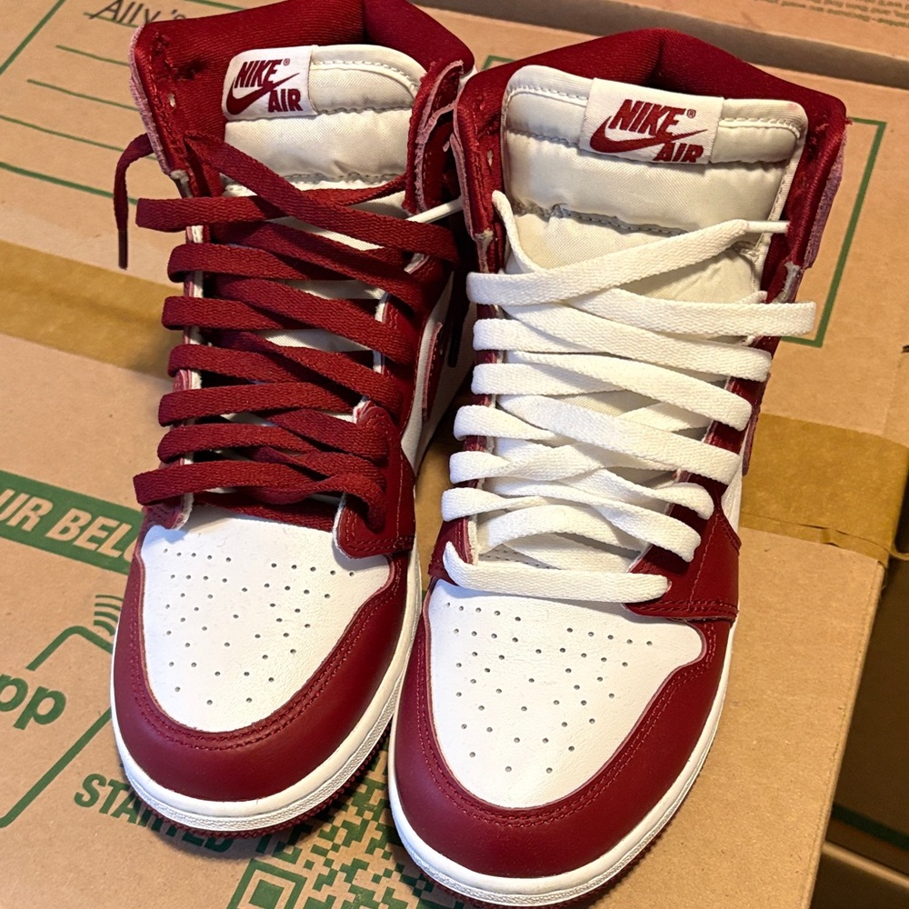 Nike Air Red and White Sneakers